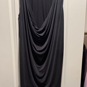 Free People Sophisticated Charcoal Draped neck Tunic